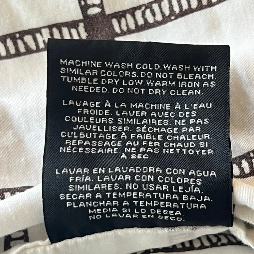 Lauren Ralph Lauren Dorian Windowpane King Sheet Set Cotton Brown Cream Grid